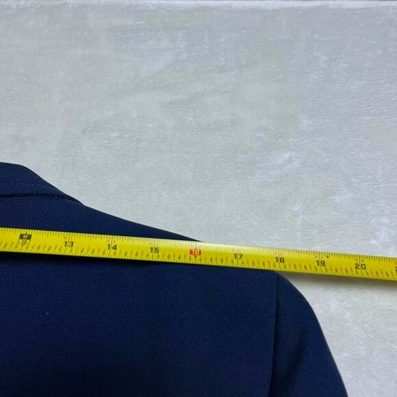 Vintage 60's Blazer Large Navy Groovy Lining Gold Medallion Buttons 70's Party - Picture 10 of 11